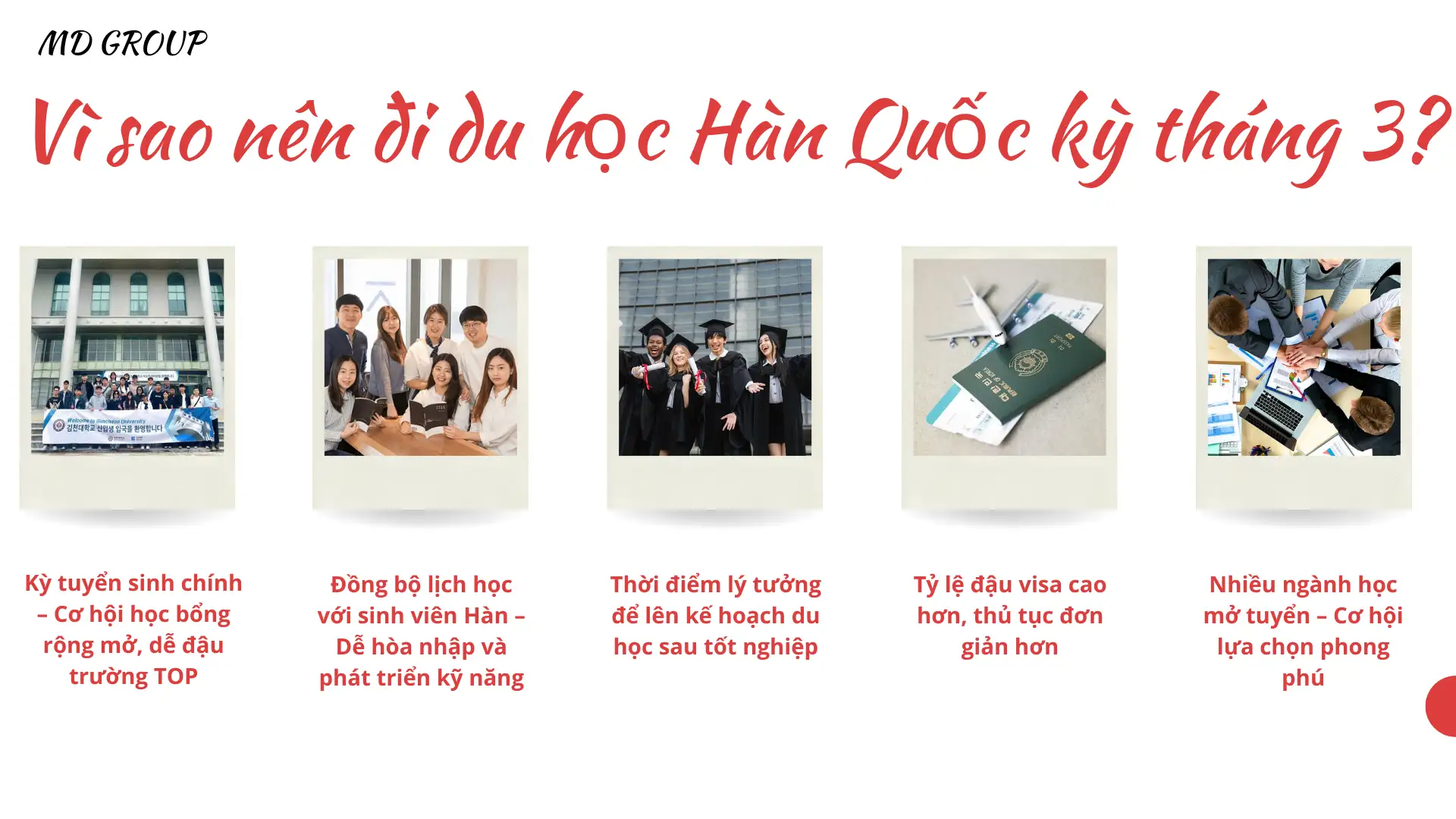 Vì sao nên đi du học Hàn Quốc kỳ tháng 3?